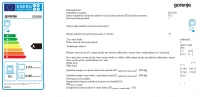 Sporák Gorenje EC535G informační list